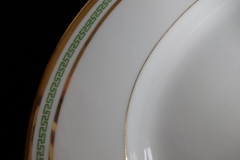 PORCELAINE LIMOUSINE/MARTIAL REDON GREEN GREEK KEY-  OVAL SERVING PLATTER 15 1/2"    ..... https://www.jaapiesfinechinastore.com