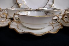 ROYAL CROWN DERBY LOMBARDY- SOUP BOWL & SAUCER   .....   http://jaapiesfinechinastore.com