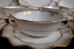 ROYAL CROWN DERBY LOMBARDY- SOUP BOWL & SAUCER   .....   https://www.jaapiesfinechinastore.com