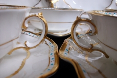 ROYAL CROWN DERBY LOMBARDY- SOUP BOWL & SAUCER   .....   https://www.jaapiesfinechinastore.com