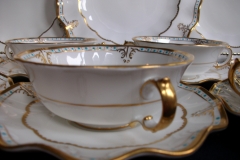 ROYAL CROWN DERBY LOMBARDY- SOUP BOWL & SAUCER   .....   https://www.jaapiesfinechinastore.com