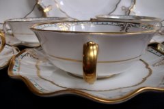 ROYAL CROWN DERBY LOMBARDY- SOUP BOWL & SAUCER   .....   http://jaapiesfinechinastore.com