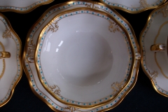 ROYAL CROWN DERBY LOMBARDY- SOUP BOWL & SAUCER   .....   https://www.jaapiesfinechinastore.com