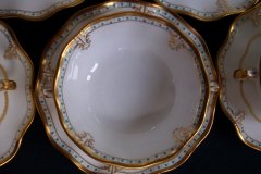 ROYAL CROWN DERBY LOMBARDY- SOUP BOWL & SAUCER   .....   http://jaapiesfinechinastore.com