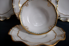 ROYAL CROWN DERBY LOMBARDY- SOUP BOWL & SAUCER   .....   https://www.jaapiesfinechinastore.com