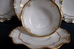 ROYAL CROWN DERBY LOMBARDY- SOUP BOWL & SAUCER   .....   http://jaapiesfinechinastore.com