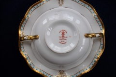 ROYAL CROWN DERBY LOMBARDY- SOUP BOWL & SAUCER   .....   https://www.jaapiesfinechinastore.com