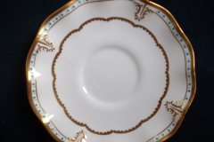 ROYAL CROWN DERBY LOMBARDY- SOUP BOWL & SAUCER   .....   https://www.jaapiesfinechinastore.com