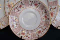 ROYAL CROWN DERBY LUCIENNE #1278-  SAUCERS for  SOUP BOWL   .....   https://www.jaapiesfinechinastore.com