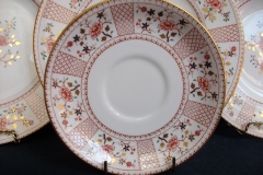 ROYAL CROWN DERBY LUCIENNE #1278-  SAUCERS for  SOUP BOWL   .....   https://www.jaapiesfinechinastore.com