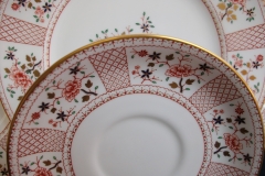 ROYAL CROWN DERBY LUCIENNE #1278-  SAUCERS for  SOUP BOWL   .....   https://www.jaapiesfinechinastore.com