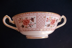 ROYAL CROWN DERBY LUCIENNE #1278- SOUP BOWL & SAUCER    .....   https://www.jaapiesfinechinastore.com