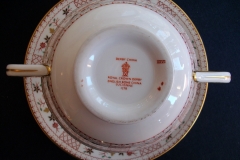 ROYAL CROWN DERBY LUCIENNE #1278- SOUP BOWL & SAUCER    .....   https://www.jaapiesfinechinastore.com