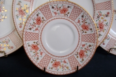 ROYAL CROWN DERBY LUCIENNE #A1266- SOUP BOWL & SAUCER   .....   https://www.jaapiesfinechinastore.com