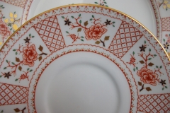 ROYAL CROWN DERBY LUCIENNE #A1266- SOUP BOWL & SAUCER   .....   https://www.jaapiesfinechinastore.com