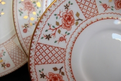 ROYAL CROWN DERBY LUCIENNE #A1266- SOUP BOWL & SAUCER   .....   https://www.jaapiesfinechinastore.com