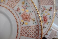 ROYAL CROWN DERBY LUCIENNE #A1266- SOUP BOWL & SAUCER   .....   http://jaapiesfinechinastore.com