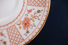 ROYAL CROWN DERBY LUCIENNE #A1266- SOUP BOWL & SAUCER   .....   https://www.jaapiesfinechinastore.com