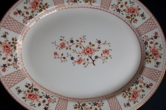 ROYAL CROWN DERBY LUCIENNE #A1266- SERVING PLATTER  13 1/4 "   .....   https://www.jaapiesfinechinastore.com