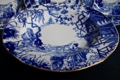 ROYAL CROWN DERBY MIKADO- RIM SOUP PLATE   .....   http://jaapiesfinechinastore.com