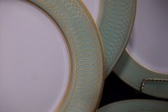 ROSENTHAL SPENCERIAN CELADON GREEN- BREAD & BUTTER PLATE   .....  http://jaapiesfinechinastore.com