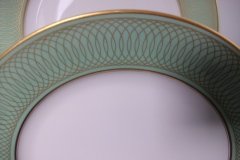ROSENTHAL SPENCERIAN CELADON GREEN- DINNER PLATE  .....  http://jaapiesfinechinastore.com
