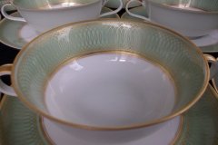 ROSENTHAL SPENCERIAN CELADON GREEN- SOUP BOWL & SAUCER  .....  http://jaapiesfinechinastore.com
