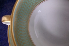 ROSENTHAL SPENCERIAN CELADON GREEN- SOUP BOWL & SAUCER  .....  https://www.jaapiesfinechinastore.com