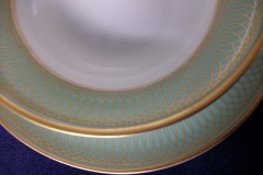 ROSENTHAL SPENCERIAN CELADON GREEN- SOUP BOWL & SAUCER  .....  https://www.jaapiesfinechinastore.com