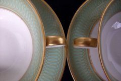 ROSENTHAL SPENCERIAN CELADON GREEN- SOUP BOWL & SAUCER  .....  http://jaapiesfinechinastore.com