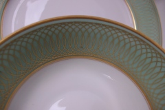 ROSENTHAL SPENCERIAN CELADON GREEN- SOUP BOWL & SAUCER  .....  https://www.jaapiesfinechinastore.com