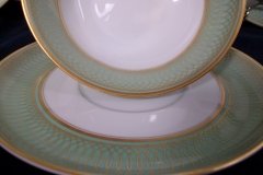 ROSENTHAL SPENCERIAN CELADON GREEN- SOUP BOWL & SAUCER  .....  https://www.jaapiesfinechinastore.com