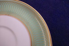 ROSENTHAL SPENCERIAN CELADON GREEN- SOUP BOWL & SAUCER  .....  http://jaapiesfinechinastore.com