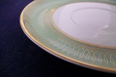 ROSENTHAL SPENCERIAN CELADON GREEN- SOUP BOWL & SAUCER  .....  http://jaapiesfinechinastore.com