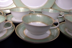 ROSENTHAL SPENCERIAN CELADON GREEN- CUP & SAUCER   .....  https://www.jaapiesfinechinastore.com