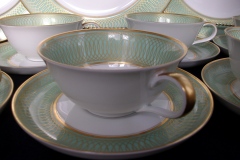 ROSENTHAL SPENCERIAN CELADON GREEN- CUP & SAUCER   .....  https://www.jaapiesfinechinastore.com