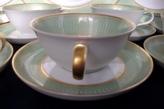 ROSENTHAL SPENCERIAN CELADON GREEN- CUP & SAUCER   .....  https://www.jaapiesfinechinastore.com