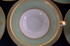 ROSENTHAL SPENCERIAN CELADON GREEN- CUP & SAUCER   .....  http://jaapiesfinechinastore.com