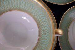 ROSENTHAL SPENCERIAN CELADON GREEN- CUP & SAUCER   .....  https://www.jaapiesfinechinastore.com