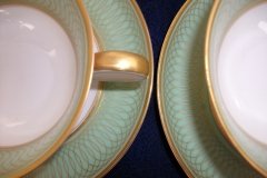 ROSENTHAL SPENCERIAN CELADON GREEN- CUP & SAUCER   .....  http://jaapiesfinechinastore.com