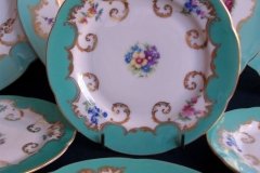 ROYAL BAYREUTH ROSALIND AQUA-BREAD & BUTTER PLATE  .....   http://jaapiesfinechinastore.com