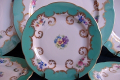 ROYAL BAYREUTH ROSALIND AQUA-BREAD & BUTTER PLATE  .....   https://www.jaapiesfinechinastore.com