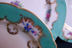 ROYAL BAYREUTH ROSALIND AQUA-BREAD & BUTTER PLATE  .....   https://www.jaapiesfinechinastore.com