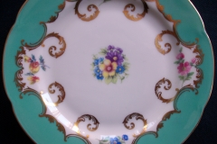 ROYAL BAYREUTH ROSALIND AQUA-BREAD & BUTTER PLATE  .....   https://www.jaapiesfinechinastore.com