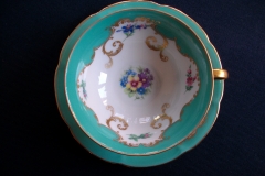 ROYAL BAYREUTH ROSALIND AQUA- CUP & SAUCER  .....   https://www.jaapiesfinechinastore.com