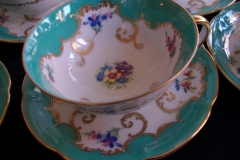 ROYAL BAYREUTH ROSALIND AQUA- CUP & SAUCER  .....   https://www.jaapiesfinechinastore.com