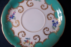 ROYAL BAYREUTH ROSALIND AQUA- CUP & SAUCER  .....   https://www.jaapiesfinechinastore.com