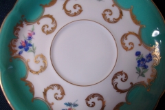 ROYAL BAYREUTH ROSALIND AQUA- CUP & SAUCER  .....   https://www.jaapiesfinechinastore.com