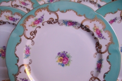 ROYAL BAYREUTH ROSALIND AQUA-DINNER PLATE  .....   https://www.jaapiesfinechinastore.com