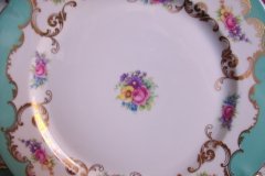 ROYAL BAYREUTH ROSALIND AQUA-DINNER PLATE  .....   http://jaapiesfinechinastore.com
